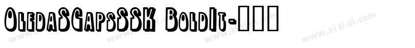 OledaSCapsSSK BoldIt字体转换